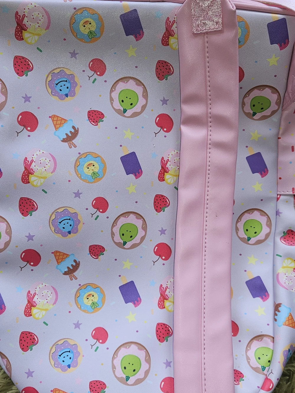 ME Makeover Essentials Pink Dessert Pattern Kids Backpack with Front Pocket